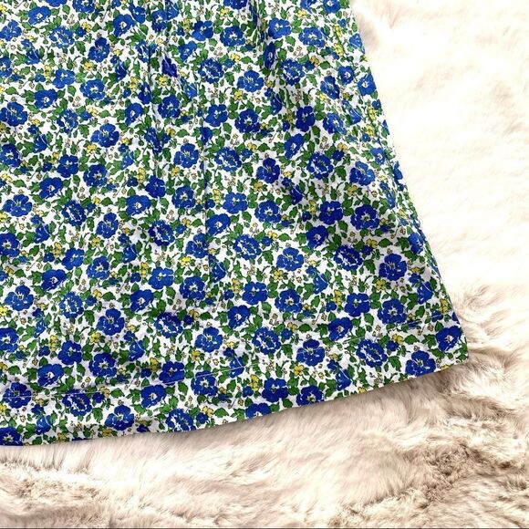 Johnnie B Mini Boden Sleeveless Floral Top Blue Green White M - Picture 5 of 9